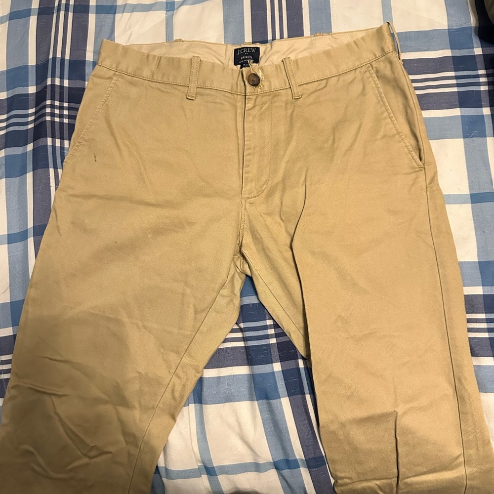 J. Crew Tan Chinos Classic Cotton Twill
